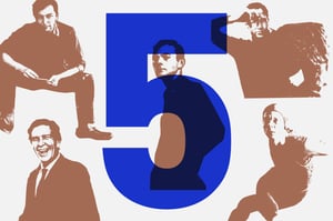 Fünf Freunde. John Cage, Merce Cunningham, Jasper Johns, Robert Rauschenberg, Cy Twombly