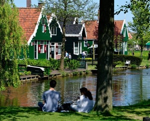 Picknicken op de Zaanse Schans at Zaans Museum, Zaandam