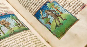 Tentoonstelling ‘Mythes en mogelijkheden’ in museum Huis van het boek at Huis van het boek, Den Haag