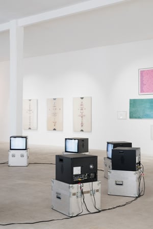 TURNTABLE ALIGHIERO BOETTI with Valentin Carron and Jonathan Monk at NOIRE GALLERY, Turin