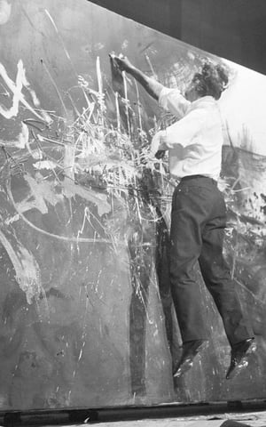 Georges Mathieu Geste, vitesse, mouvement at Centre Pompidou, Paris