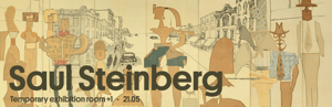 Saul Steinberg, The Americans Main Street Small Town, 1958 at Koninklijke Musea voor Schone Kunsten van België, Brussel