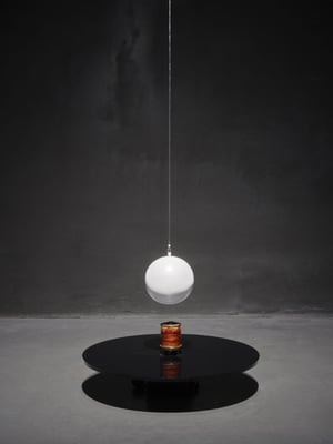Takis, Boule Électromagnétique and Magnetic Wall at Axel Vervoordt Gallery – Kanaal, Wijnegem