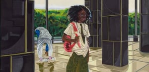 Toyin Ojih Odutola. U22 – Adijatu Straße at Hamburger Bahnhof – Museum für Gegenwart, Berlin
