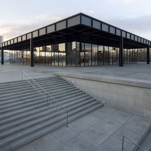 Fujiko Nakaya: Nebelskulptur im Skulpturengarten der Neuen Nationalgalerie at Neue Nationalgalerie, Berlin