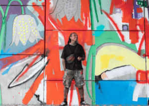 Museum Murals - Street art door Kenneth Letsoin & ONUR at Museum de Fundatie, Zwolle
